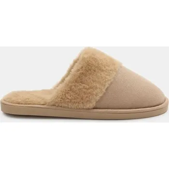 Oblečení a móda Sinsay - Pantofle s umělou kožešinou - béžová - 641GR-08X - 641GR-08X-401