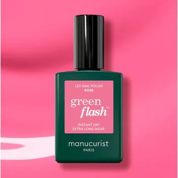 Lak na nehty Manucurist Green Flash LED lak ROSE 15 ml