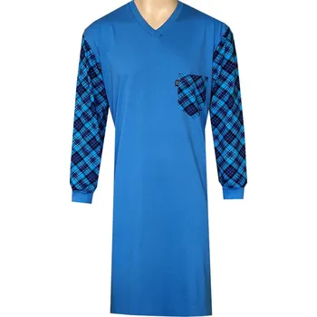 Pánská noční košile Pánská Noční Košile FOLTÝN NK382 Velikost: 6XL, Materiál: Dlouhý rukáv