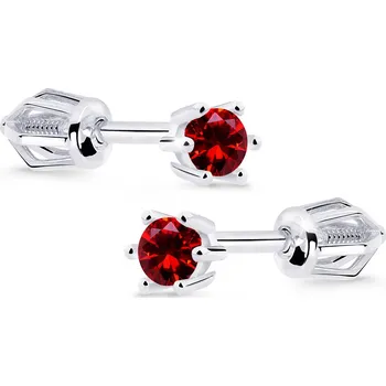 Náušnice Cutie Diamonds Slušivé náušnice z bílého zlata s rubíny DZ8012-30-RU-X-2 + 2 měsíce na vrácení zboží