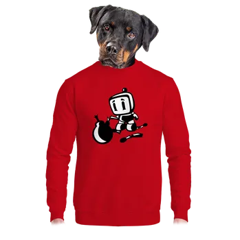 Pánská mikina Bastard Bomberman unisex mikina bez kapuce Red