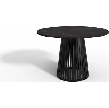 Jídelní stůl Moderní kulatý stůl Vivo 90 cm bílý do obýváku a jídelny