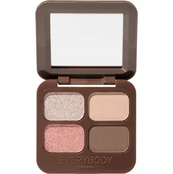 Oční stíny EVERYBODY LONDON Paletka čtyř stínů na oči Vintage Rose se zrcátkem