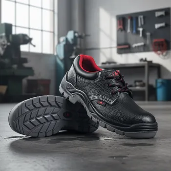 Pracovní obuv CERVA GROUP Polobotky FRIDRICH ULM 01 Velikost 42 (UK-8) černá/červená