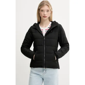 Bunda Tommy Jeans černá barva, přechodná, DW0DW20959 99X, vel. XL