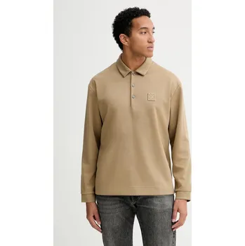 Pánské tričko Tričko s dlouhým rukávem s přídavkem vlny Calvin Klein LV04LB251G zelená 81X, vel. S