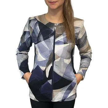 Dámské sako Sako Sabatti modro-bílé na zip Velikosti Sabatti: 40