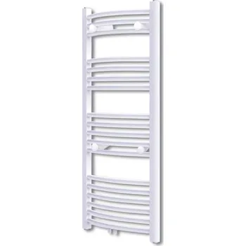 Radiátor vidaXL Žebříkový radiátor obloukový, ústřední topení 600 x 1160 mm boční a střední přípojka [140852]