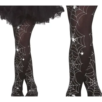 Dámské punčochy Dívčí černé punčocháče s pavučinami - Pro věk 3-6 let