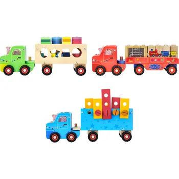 Dřevěná hračka Dřevěný nákladní automobil Prasátko Peppa