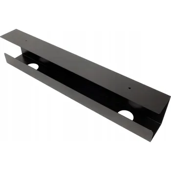 kabelová chránička Value Organizér kabelů pro montáž pod stůl, černý