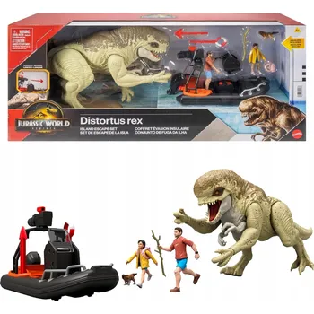 Sada Mattel Jurassic World Distortus Rex Útěk z ostrova