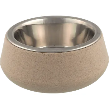 Miska pro psa Miska Dog Fantasy nerez EcoStyle béžová 14cm 480ml