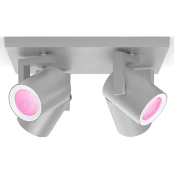 Bodové svítidlo Philips svítidla Bodové svítidlo Philips Hue Argenta White and Color Ambiance 4 Spot - hliník
