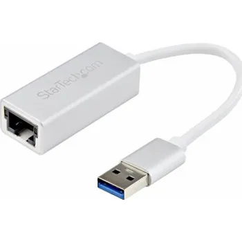 Notebook StarTech.com USB 3.0 to Gigabit Network Adapter - Silver - Sleek Aluminum Design for MacBook, Chromebook or Tablet - Native Driver Support (USB31000SA) - Síťový adaptér - USB 3.0 - Gigabit Ethernet x