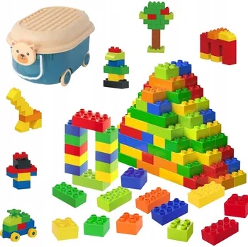 ostatní stavebnice STAVEBNICE V KUFRÍKU S VÍKEM PRO SKLÁDÁNÍ STAVEBNÍCH KOSTEK KUFŘÍK