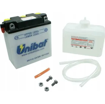 Motobaterie AKUMULÁTOR UNIBAT 6N11A-3A 6V 11Ah MZ 125