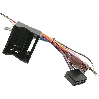 Autorádio Adaptér FAKRA Quadlock na univerzální ISO konektor pro autorádio