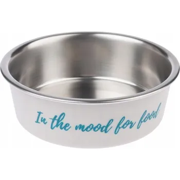 Miska pro psa TIAKI Miska z nerezové oceli „In The Mood For Food” 850 ml, Ø 17,2 cm