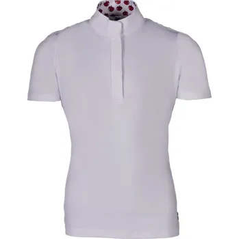 HKM Triko závodní Hunter HKM, s krátkým rukávem, dětské, bílé 140