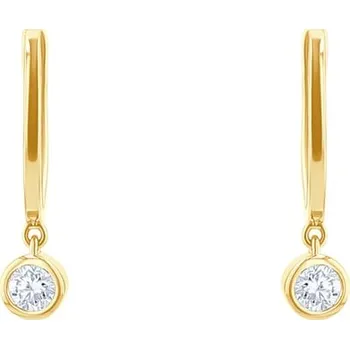 Náušnice Zlaté visací náušnice s lab-grown diamanty Nova