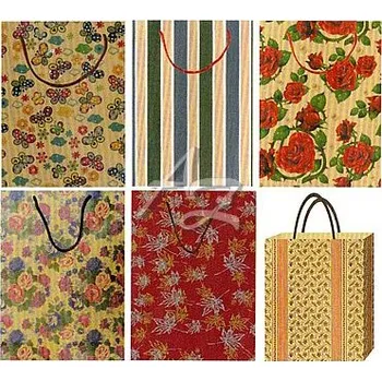 Dárková taška IMP dárková taška 280x340x90mm Craft Hnědá potisk mix