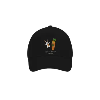 Kšiltovka Bastard Král je mrkev, ať žije král kšiltovka baseballka Black