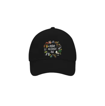 Kšiltovka Bastard Mám alergii na... + fix kšiltovka baseballka Black