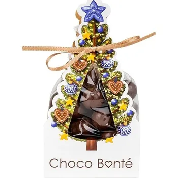 Čokoláda Chocobonte Vánoční stromeček - mléčné lískové ořechy