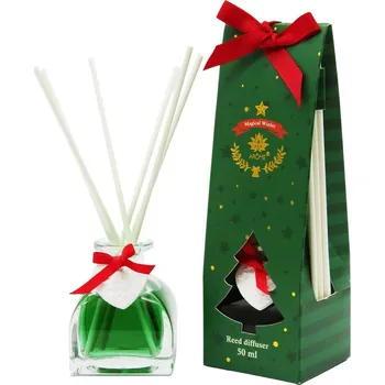 Tyčinkový aroma difuzér Arome Difuzér s tyčinkami Magical Winter, 50 ml, zelená