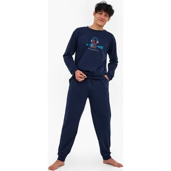 Chlapecké pyžamo Chlapecké pyžamo granát Cornette Fun & Young DJ, granát 176/M