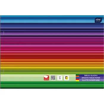 Barevný papír Hedvábný papír v sešitu A4, 60 listů Interdruk