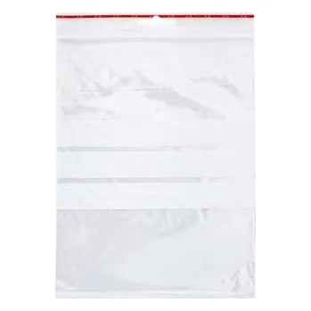 Rychlouzavíratelné sáčky Q-Connect - 15 x 20 cm, 100 ks, s pruhy