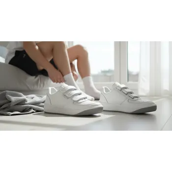 Pracovní obuv Moleda Polobotky Prestige M86810 bílé, suchý zip Velikost 46 (UK-11) bílá