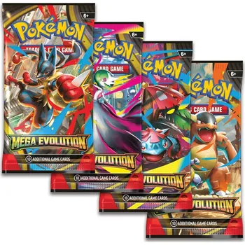 Sběratelská karetní hra Hra Pokémon TCG ME01 Mega Evolution booster set 10 karet v sáčku | AS271