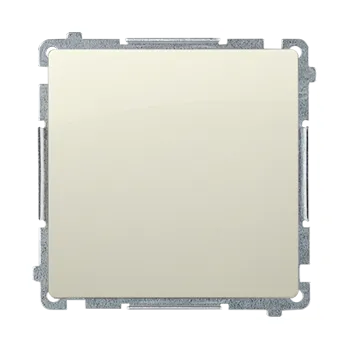 vypínač Vypínač křížový, bez piktogramu, řazení 7, 10 A / 230 V~, šroubové svorky, Simon Basic BMW7.01/X/12, béžová