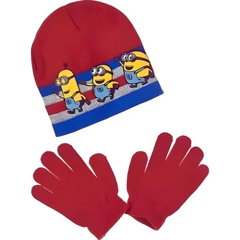 Čepice ČEPICE A RUKAVICE MIMONI ph 4220 červená Velikost: 54