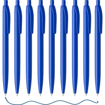 10 x Propiska modrý ABS M&C s tlačítkem pro kancelářskou školu, chrpový