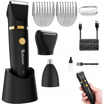 Zastřihovač vousů VODĚODOLNÝ ZASTŘIHOVAČ VLASŮ A VOUSŮ 3V1 S USB NABÍJENÍM