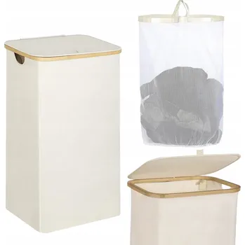 Koš na prádlo KOŠ NA PRÁDLO S VÍKEM, PEVNÝ, VELKÝ KONTEJNER 63 L