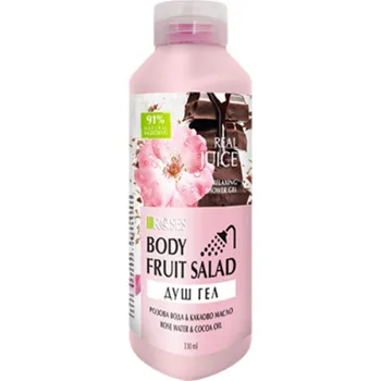 Nestandardní parfém Real Juice Sprchový gel s růžovou vodou a kokosem 330 ml