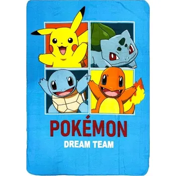 Dětská deka FLÍSOVÁ DEKA POKÉMON Ay pokbleu modrá Velikost: uni