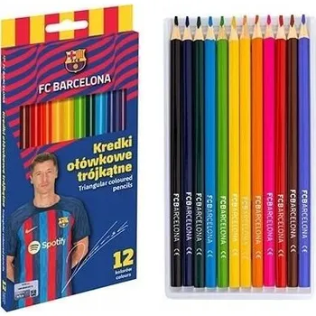 Výtvárné potřeby Trojúhelníkové Pastelky FC Barcelona 12 barev ASTRA