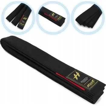 Opasek Černý pásek Kuro-Obi HOOK FIGHTING 320 cm s nastavitelnou délkou