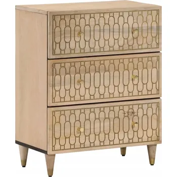 Příborník do zásuvky vidaXL Odkládací skříňka 60 x 33 x 75 cm masivní mangovníkové dřevo [358287] Barva: Přírodní