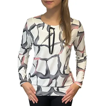 Dámská halenka Halenka Kepa style bílo-šedá do lemu velikosti Kepa: 48