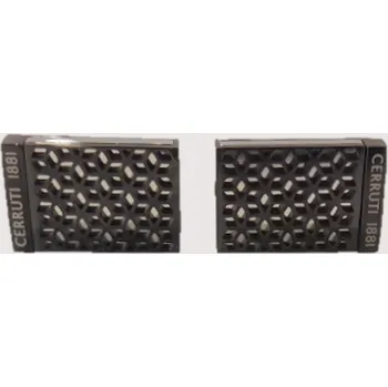 MANŽETOVÝ KNOFLÍK CERRUTI 1881 BLACK / SILVER STAINLESS STEEL