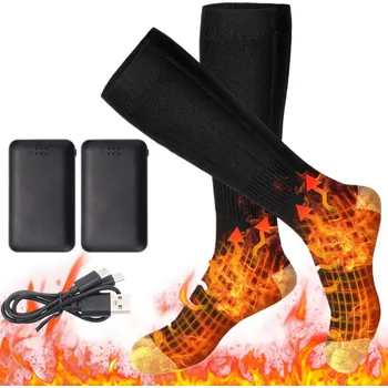 Pánské ponožky VYHŘÍVANÉ PONOŽKY ELEKTRICKÉ TERMO PONOŽKY OHŘÍVAČE NA NOHY 4000MAH