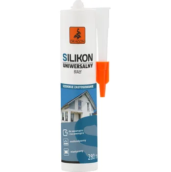 stavební silikon DRAGON Silikon Univerzální 280ml Bílý