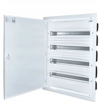 Rozvaděč ETI Rozvodnice pod omítku 4x24 ERP24-4, kovová dvířka